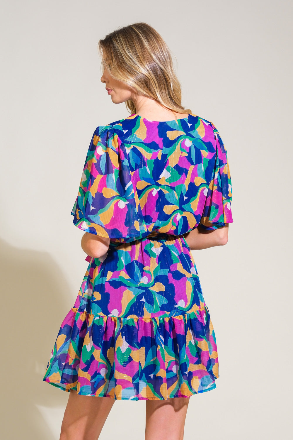 THINK OF ME WOVEN MINI DRESS Flying Tomato